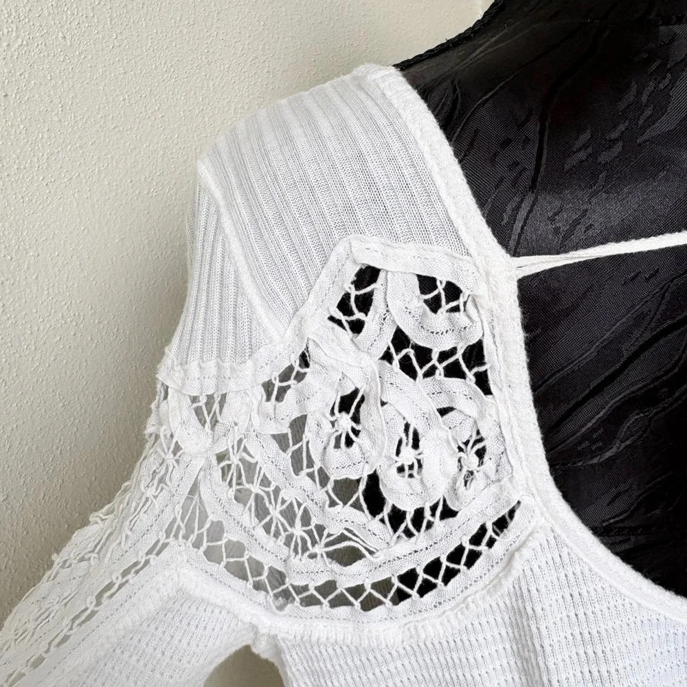 Free People waffle knit